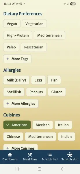 From Scratch app screenshot