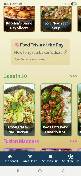 From Scratch app screenshot