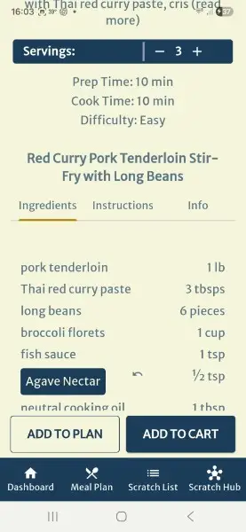 From Scratch app screenshot