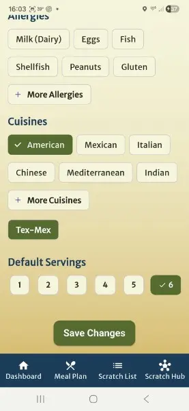 From Scratch app screenshot