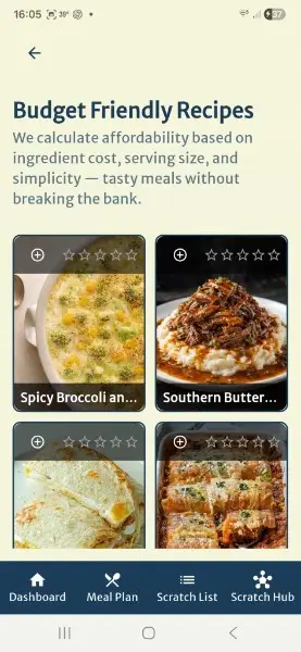 From Scratch app screenshot