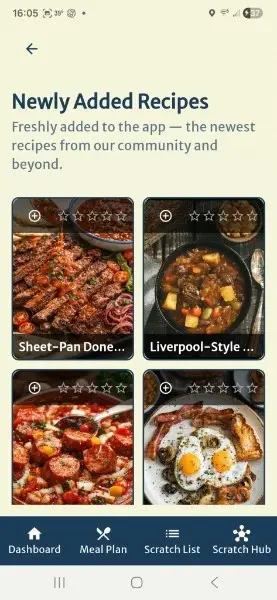 From Scratch app screenshot