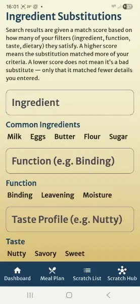 From Scratch app screenshot